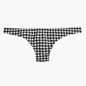 J.Crew lowrider gingham bikini bottoms, Large